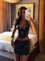 Kendal-Mini-Skirt-Black
