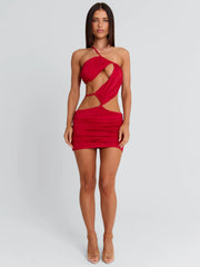 Celine-Mini-Dress-Red