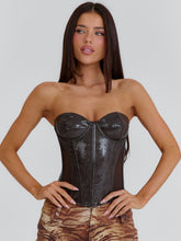 Ellise-Corset-Top-Brown