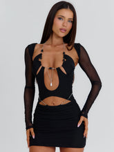 Niki-Long-Sleeve-Mini-Dress-Black
