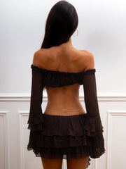 Aviva-Mini-Skirt-Chocolate