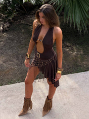 Leilini-Mini-Dress-Chocolate