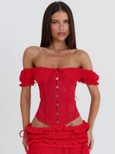 Lubela-Corset-Top-Red