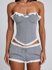 Junnie-Short-Black-Gingham