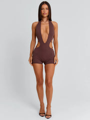 Paislei-Playsuit-Brown