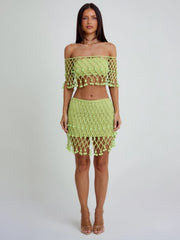 Yvon-Mini-Skirt-Green