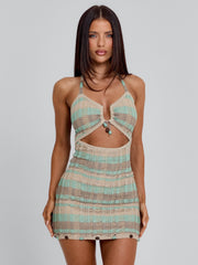 Hale-Mini-Dress-Green-Stripe
