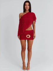 Jillian-Mini-Skirt-Red