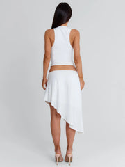 Noemai-Midi-Skirt-White