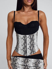 Ravelle-Midi-Skirt-Silver-Snake