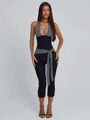Malani-Capri-Jumpsuit-Black-Stripe