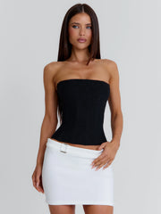 Magdelana-Mini-Skirt-White