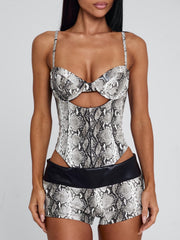Aureza-Playsuit-Silver-Snake