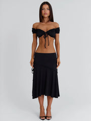 Arrielle-Midi-Skirt-Black