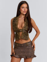 Donna-Mini-Skirt-Brown