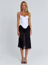 Kailen-Midi-Dress-White-Black