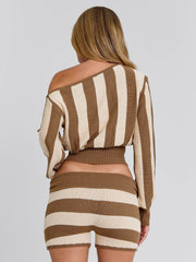 Sundaze-Shorts-Brown-Beige-Stripe