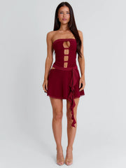 Nina-Mini-Dress-Burgundy