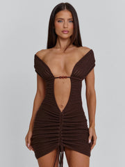 Alia-Mini-Dress-Chocolate