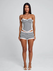 Junnie-Short-Black-Gingham