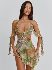 Lola-Mini-Dress-Lagrono-Sage