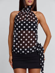 Oriane-Mini-Dress-Black-Polka-Dot