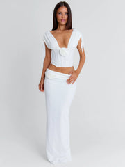 Zurai-Maxi-Skirt-White