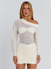 Kilie-Mini-Dress-Beige