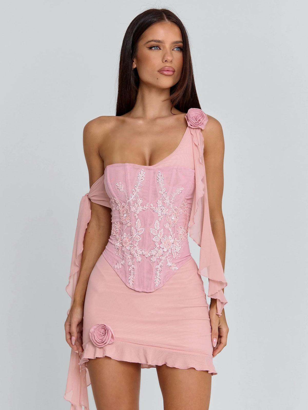 Loreto-Mini-Dress-Pink
