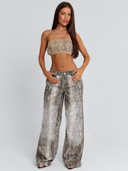 Zeriah-Top-Snake-Print