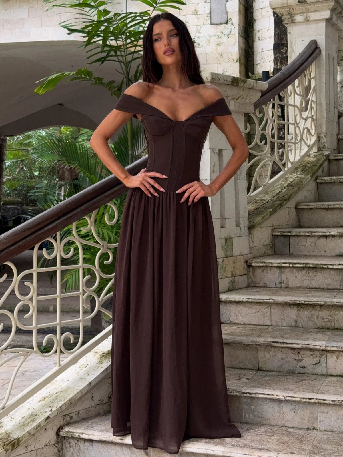 Junipia-Maxi-Dress-Chocolate