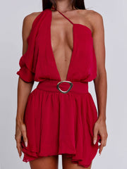 Erice-Mini-Dress-Deep-Red