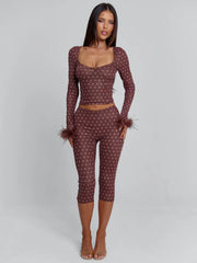 Mahria-Pant-Brown-Polka-Dot