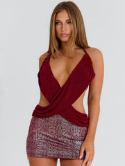 Tamanna-Mini-Dress-Deep-Red