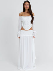 Allyn-Corset-White