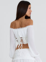 Allyn-Corset-White