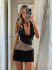 Crimson-Mini-Dress-Black