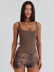 Edenn-Corset-Top-Taupe