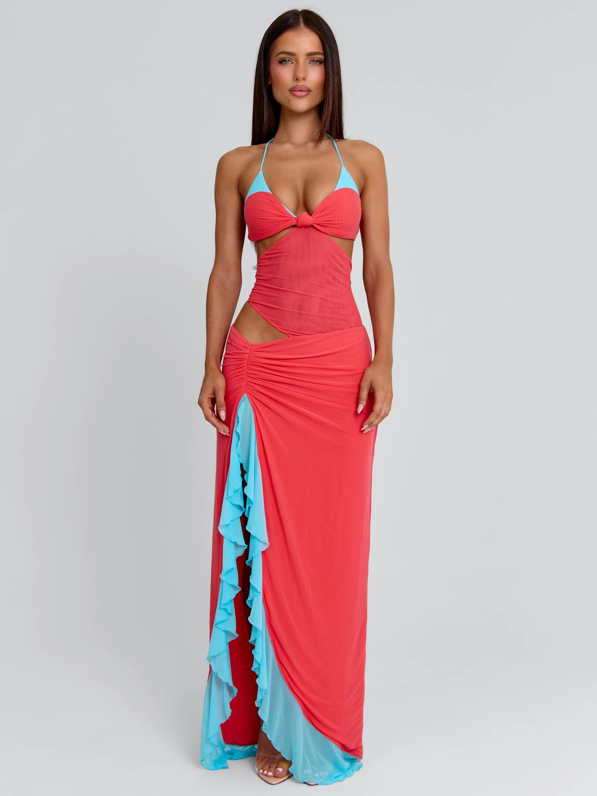 Miranda-Maxi-Dress-Coral-And-Blue