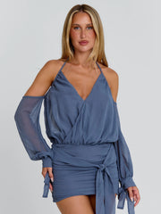 Annabel-Mini-Dress-Steel
