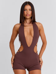 Paislei-Playsuit-Brown