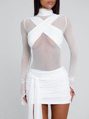 Olyra-Mini-Dress-White
