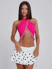 Kyla-Mini-Skirt-Black-Polka-Dot