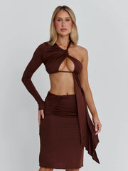 Serna-Midi-Dress-Chocolate