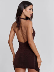 Zephyria-Mini-Dress-Chocolate