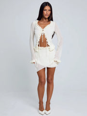 Mae-Mini-Skirt-Ivory