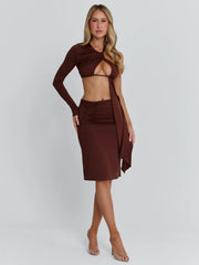 Serna-Midi-Dress-Chocolate
