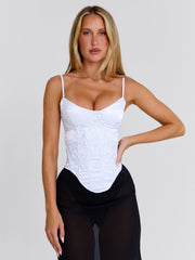 Kailen-Midi-Dress-White-Black