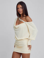 Azari-Mini-Dress-Cream