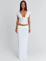 Zurai-Maxi-Skirt-White